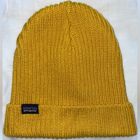 Patagonia Fisherman’s Rolled Beanie (Unisex) In a gorgeous yellow colour. - Picture 1 of 5